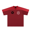 Oversized Mesh V-Neck Soccer Jersey