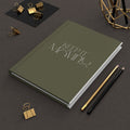 Keep It Moving Hardcover Journal — Olive Lined Notebook for Motivation & Daily Planning