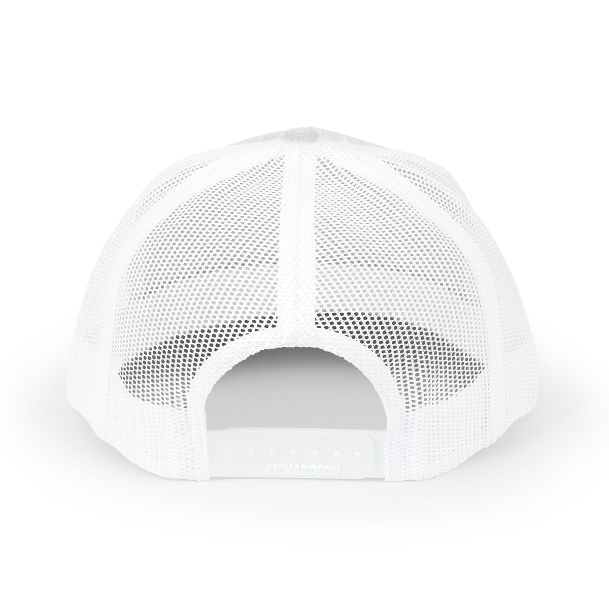 4TH Quarter Co. Embroidered Trucker Cap — White Snapback Mesh Hat