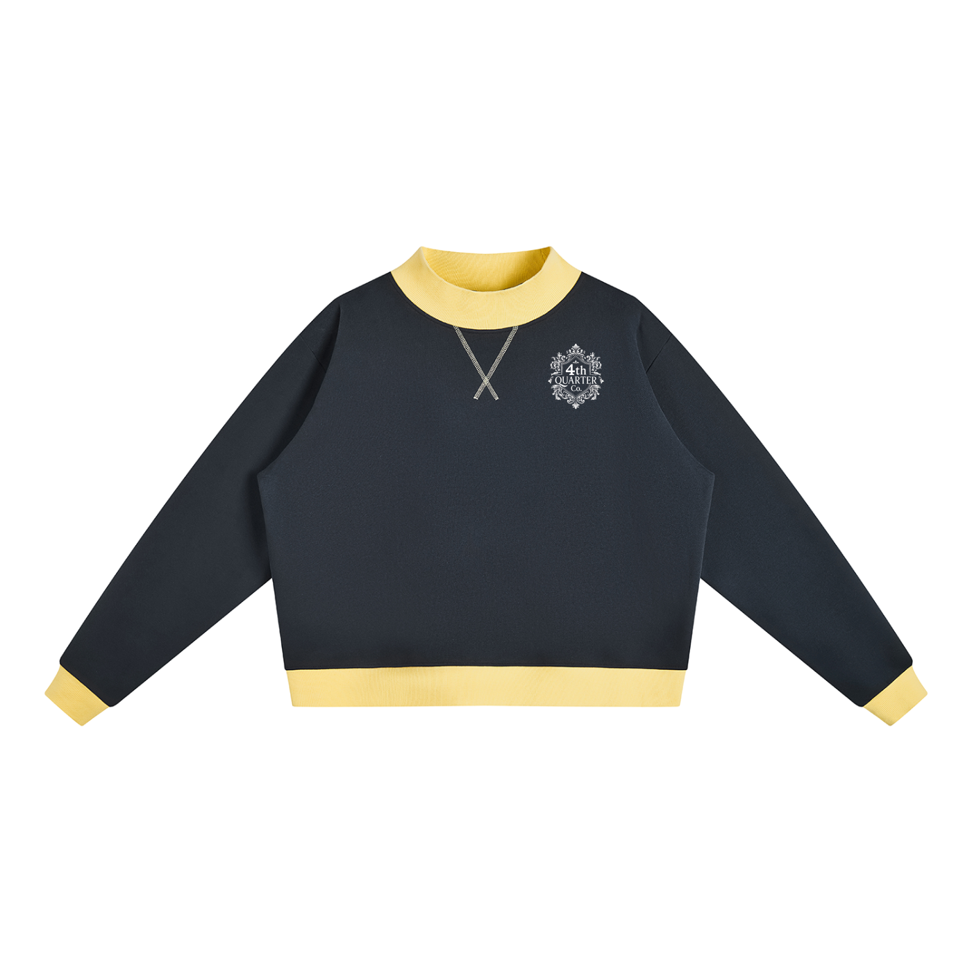Women’s Mock Neck Crewneck Sweatshirt