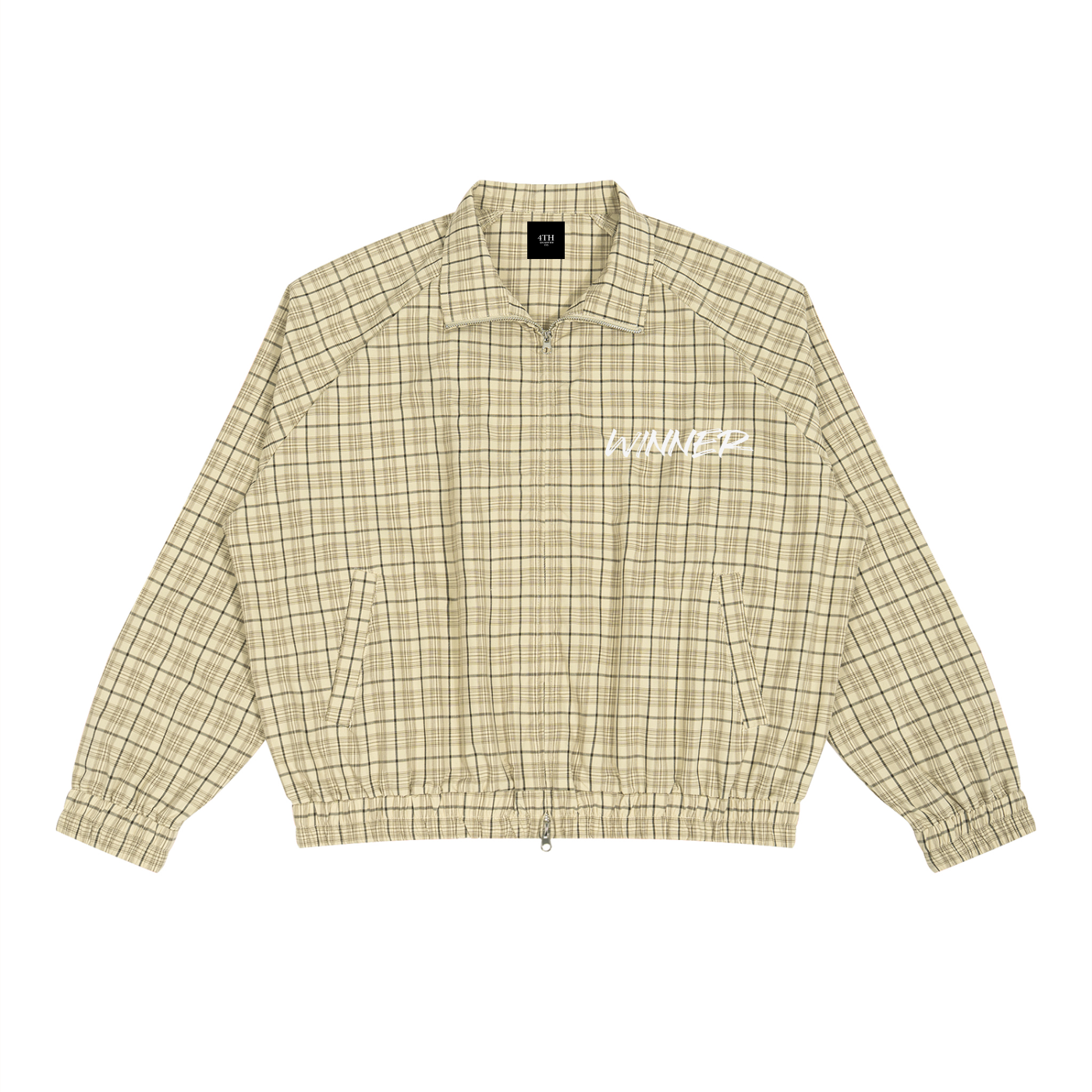 Unisex Plaid Full-Zip Track Jacket