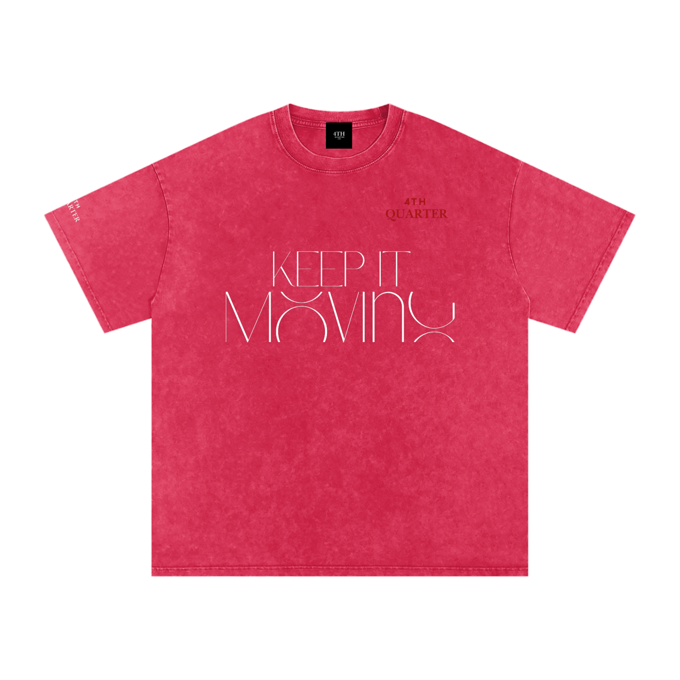 Keep IT Moving Snow Washed Oversized Cotton T-Shirt