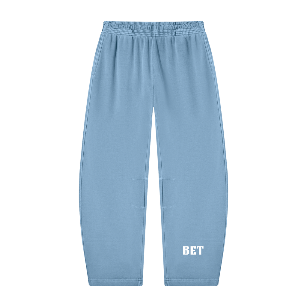 Unisex Vintage Washed Barrel Leg Sweatpants