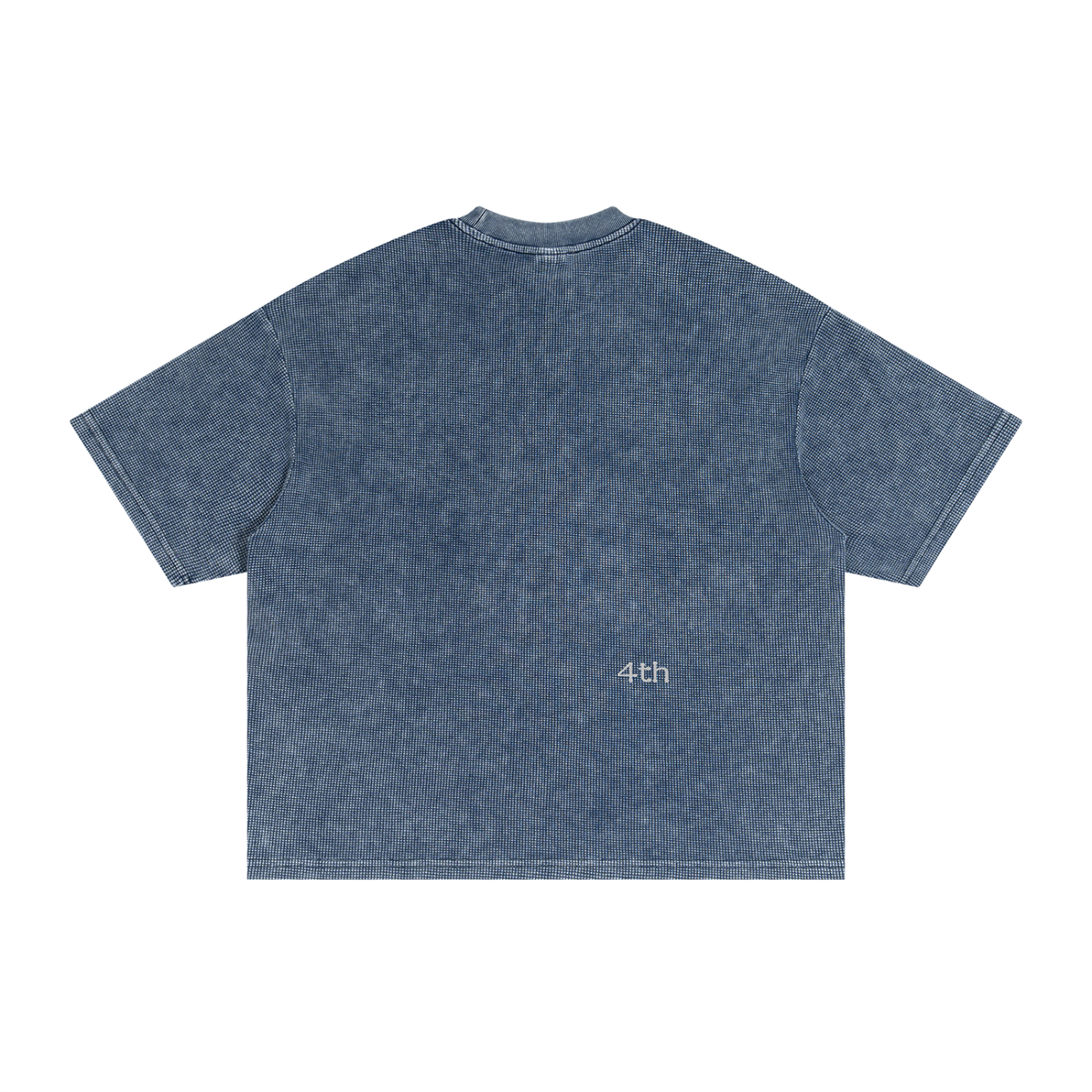 Textured Waffle Washed Boxy T-Shirt