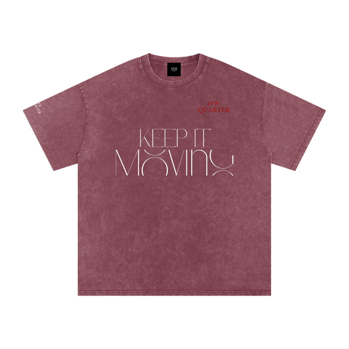 Keep IT Moving Snow Washed Oversized Cotton T-Shirt