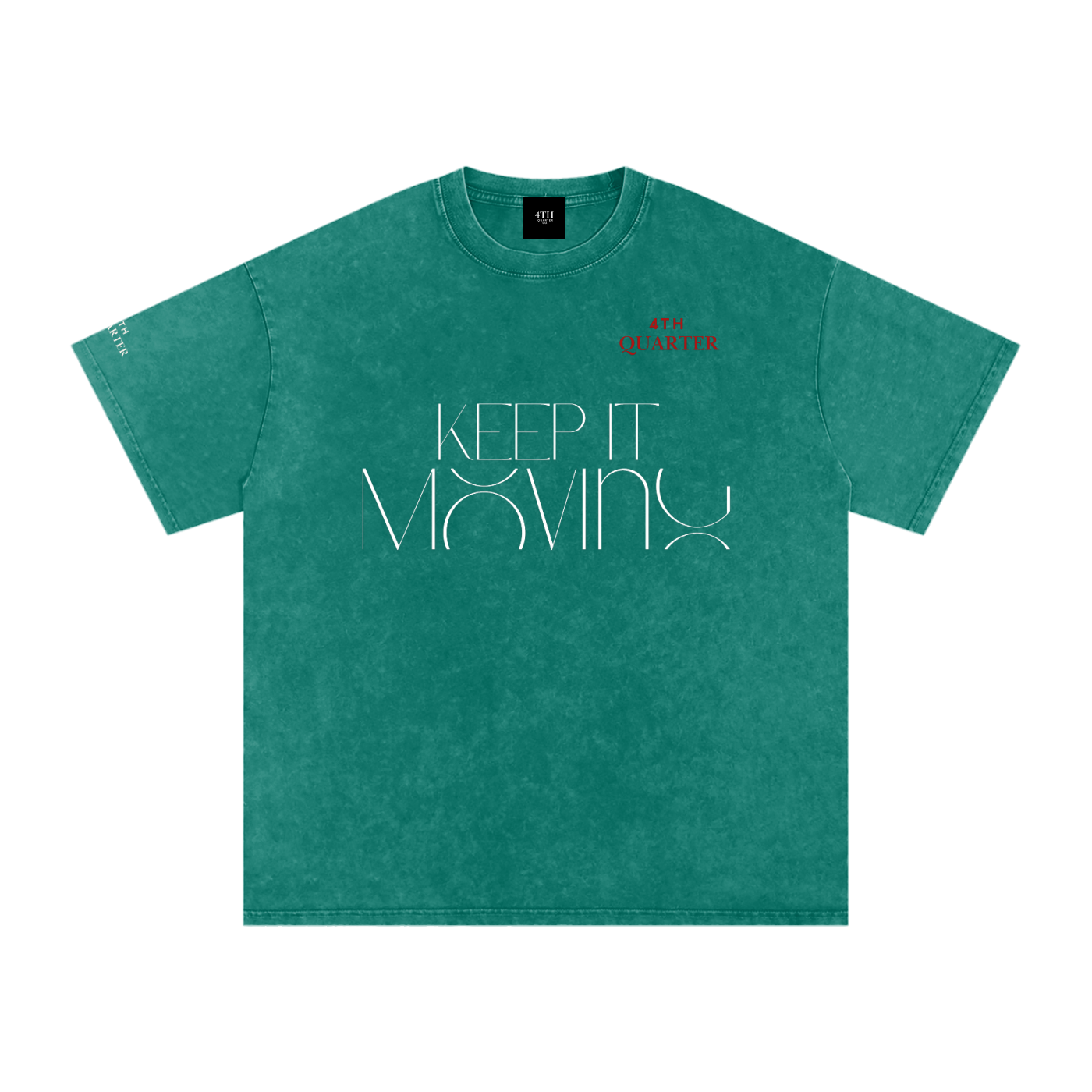 Keep IT Moving Snow Washed Oversized Cotton T-Shirt