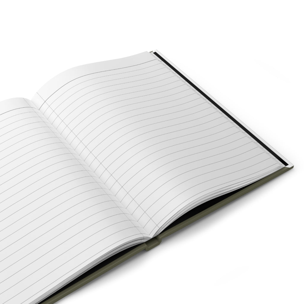 Keep It Moving Hardcover Journal — Olive Lined Notebook for Motivation & Daily Planning