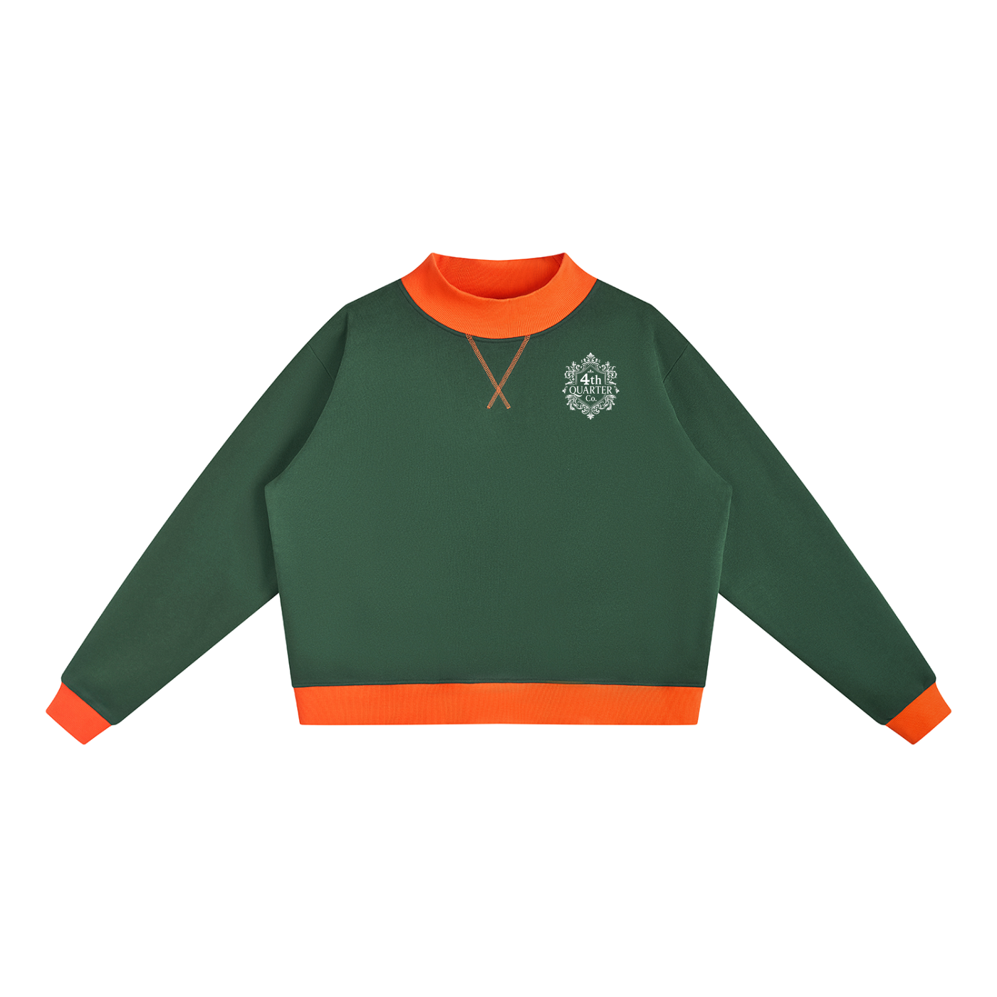 Women’s Mock Neck Crewneck Sweatshirt