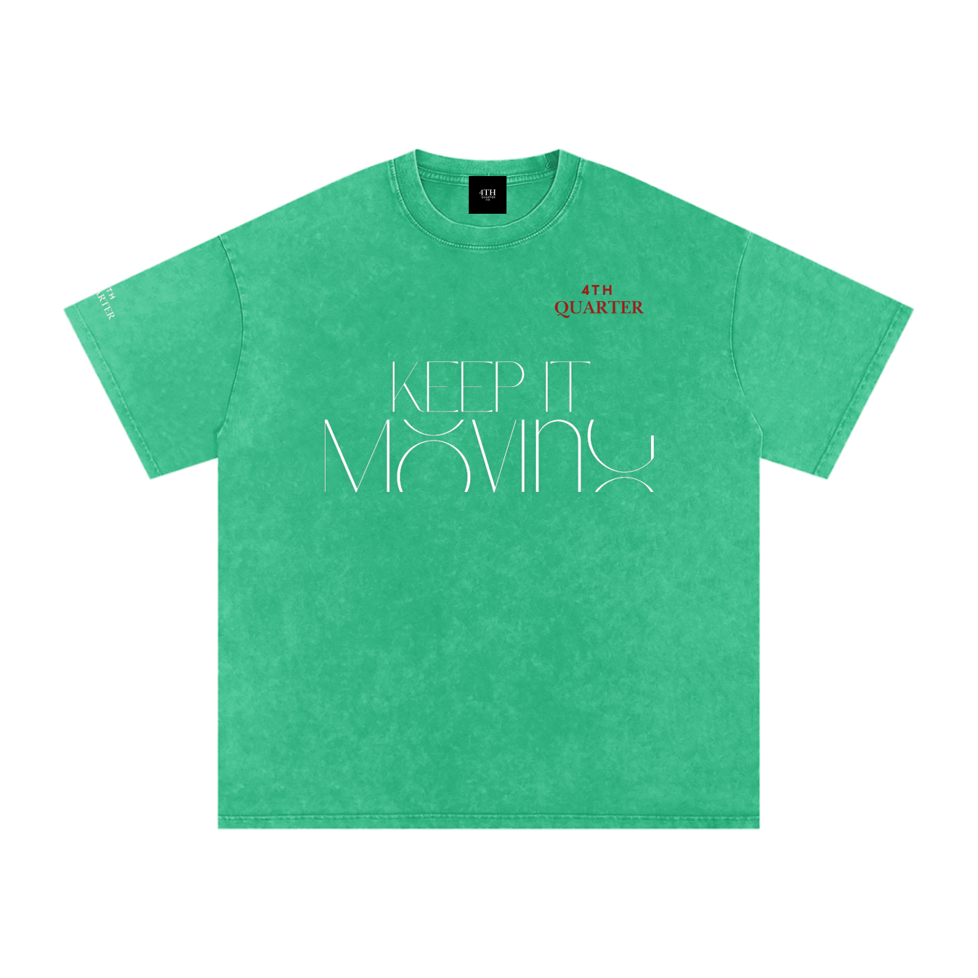 Keep IT Moving Snow Washed Oversized Cotton T-Shirt
