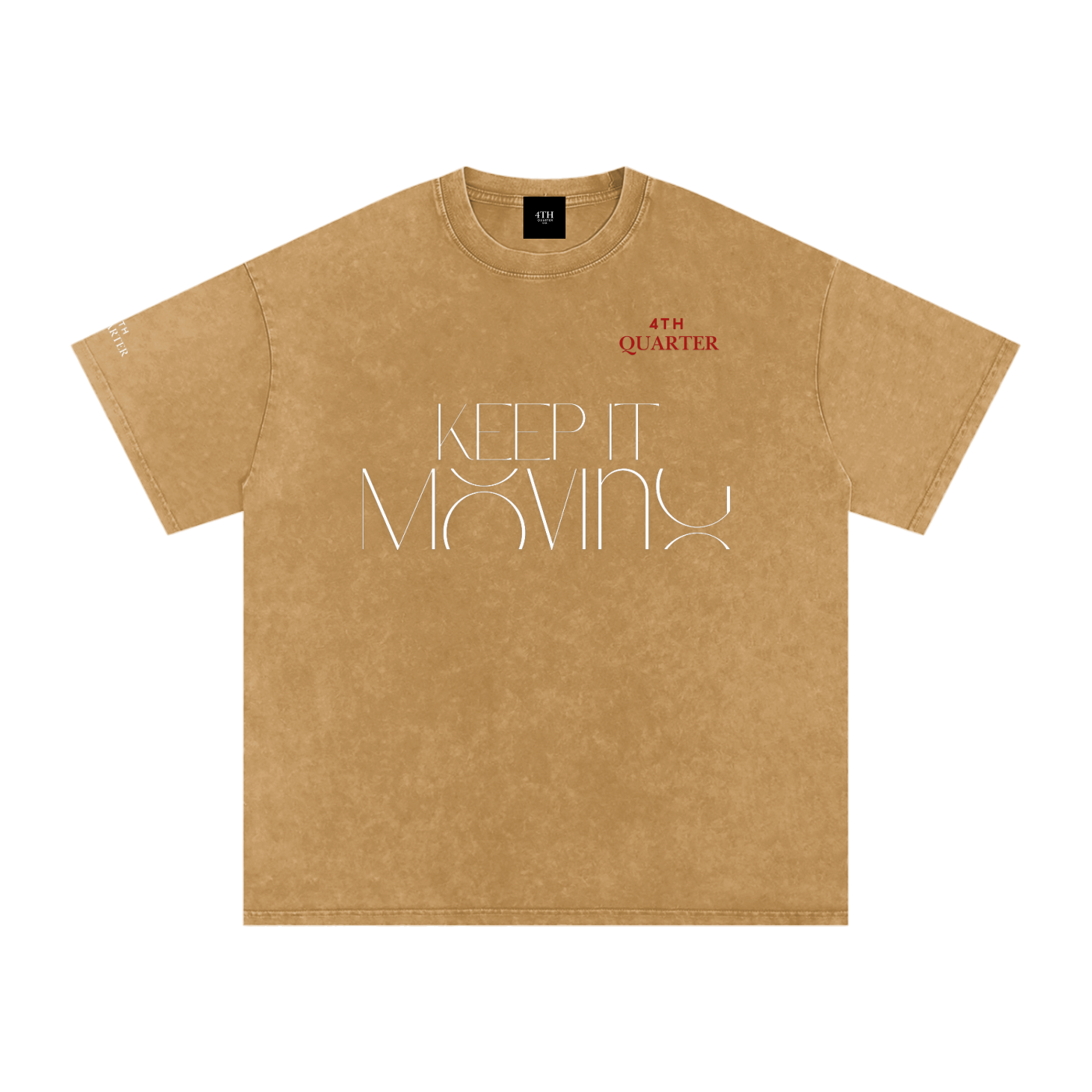Keep IT Moving Snow Washed Oversized Cotton T-Shirt