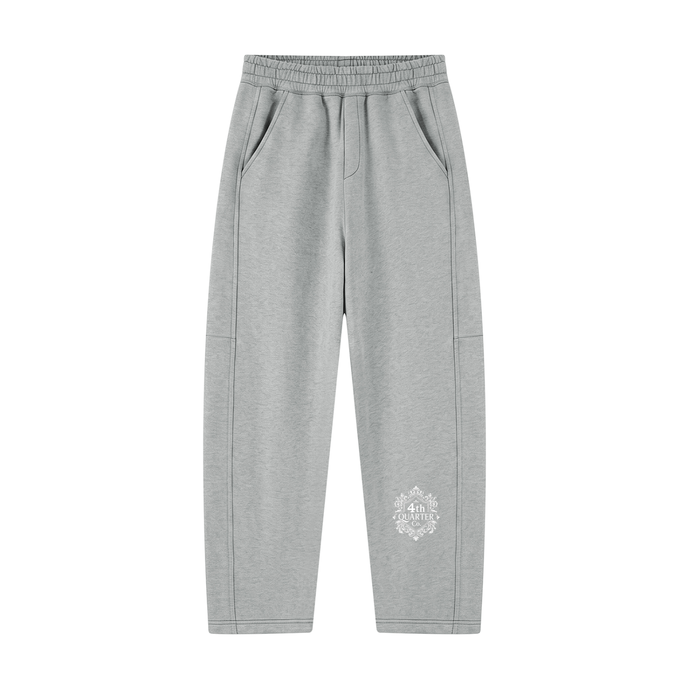 Unisex Tapered Straight Hem Sweatpants