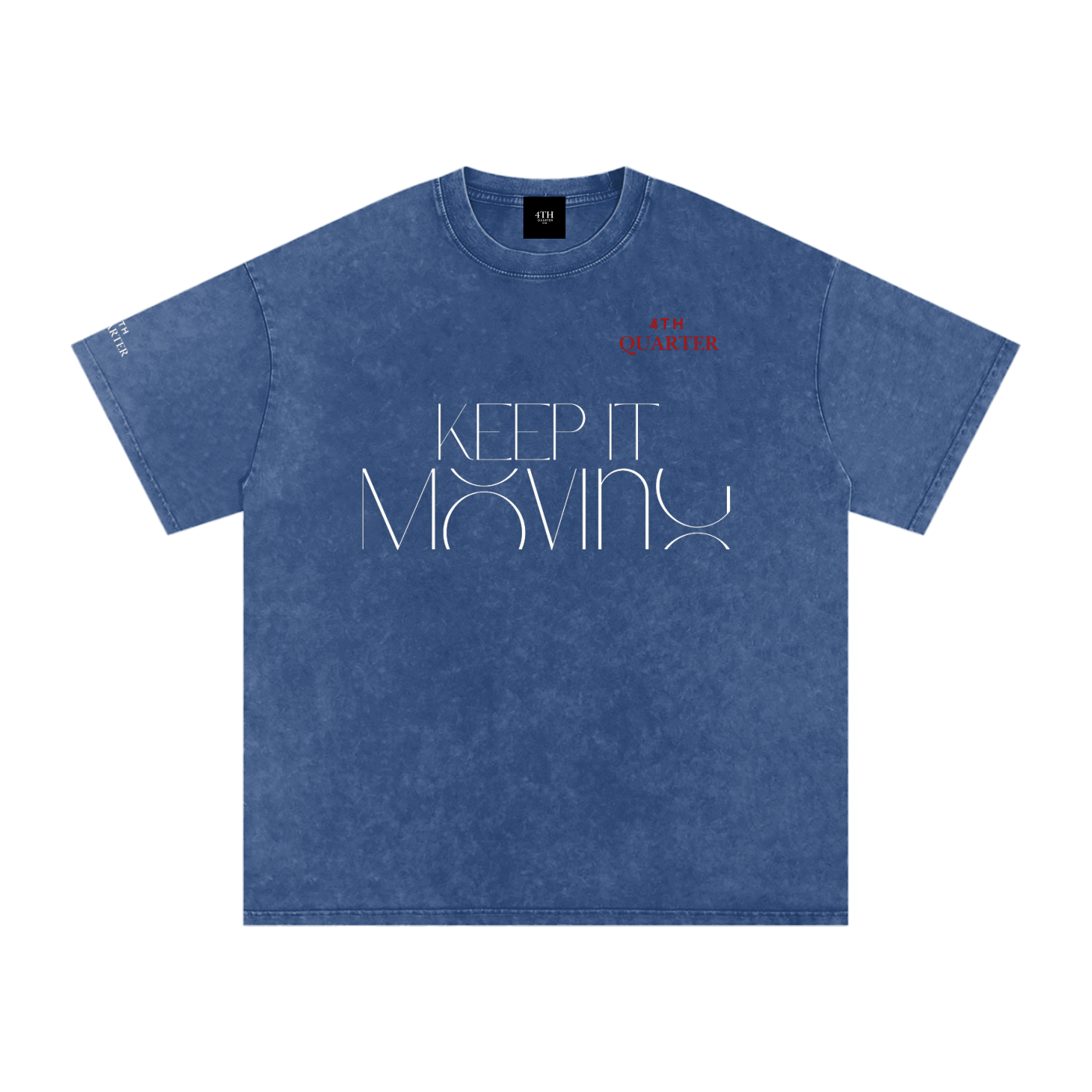 Keep IT Moving Snow Washed Oversized Cotton T-Shirt