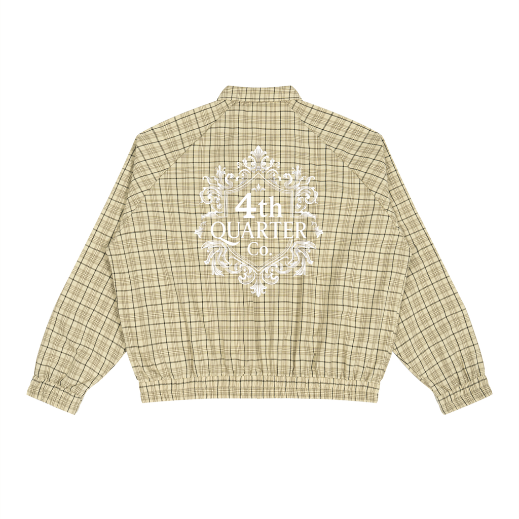 Unisex Plaid Full-Zip Track Jacket