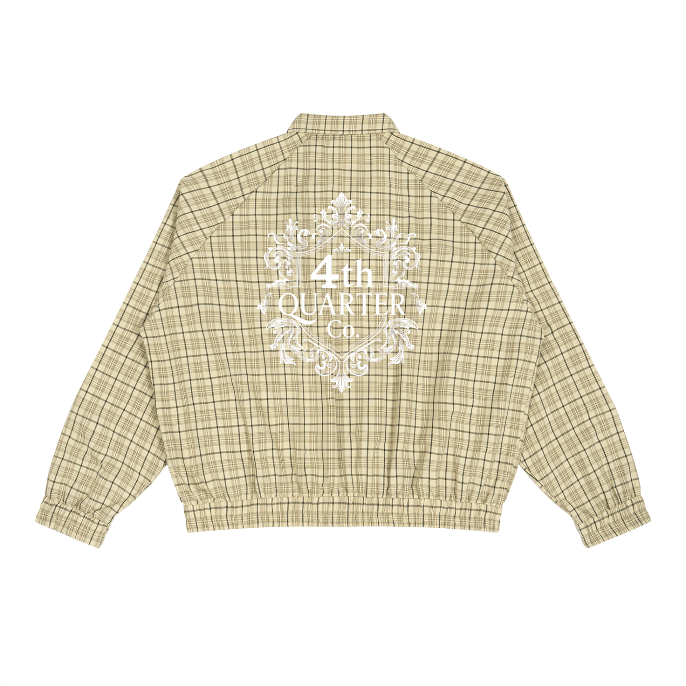 Unisex Plaid Full-Zip Track Jacket