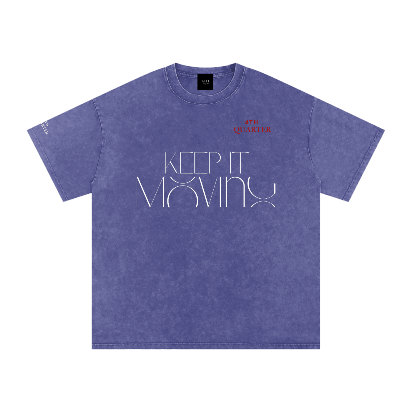 Keep IT Moving Snow Washed Oversized Cotton T-Shirt