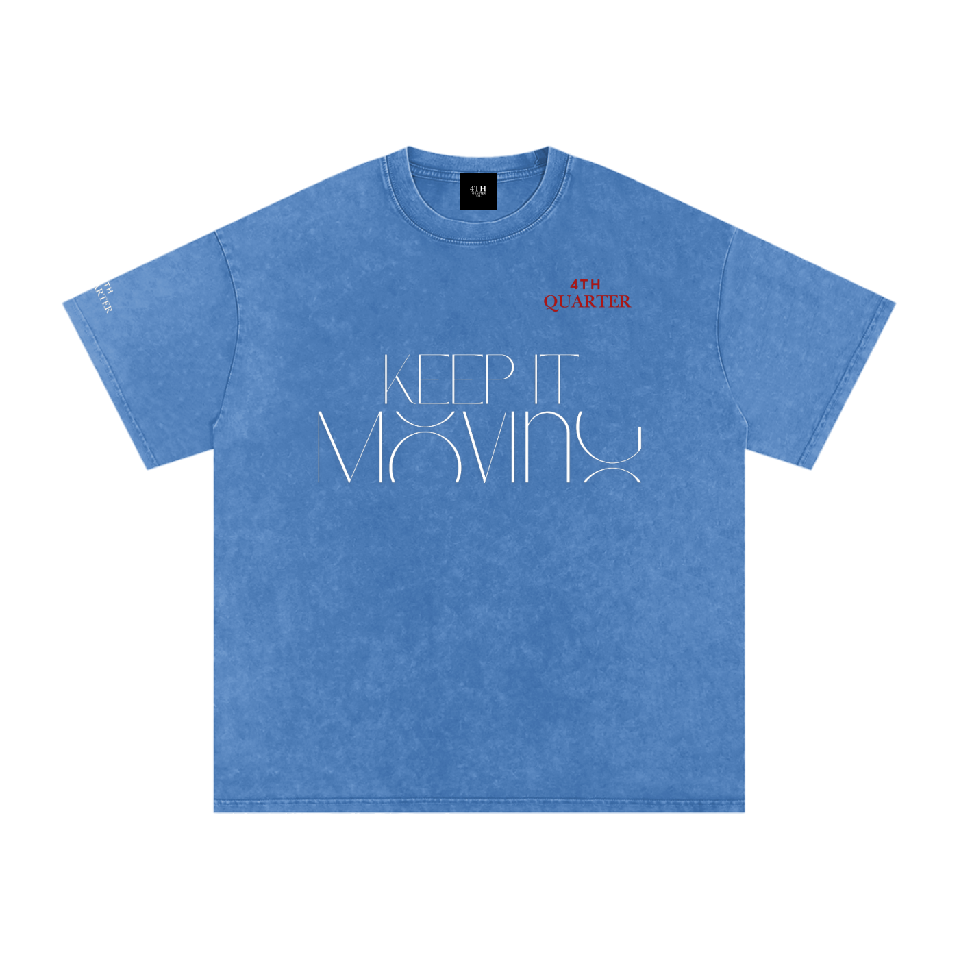 Keep IT Moving Snow Washed Oversized Cotton T-Shirt