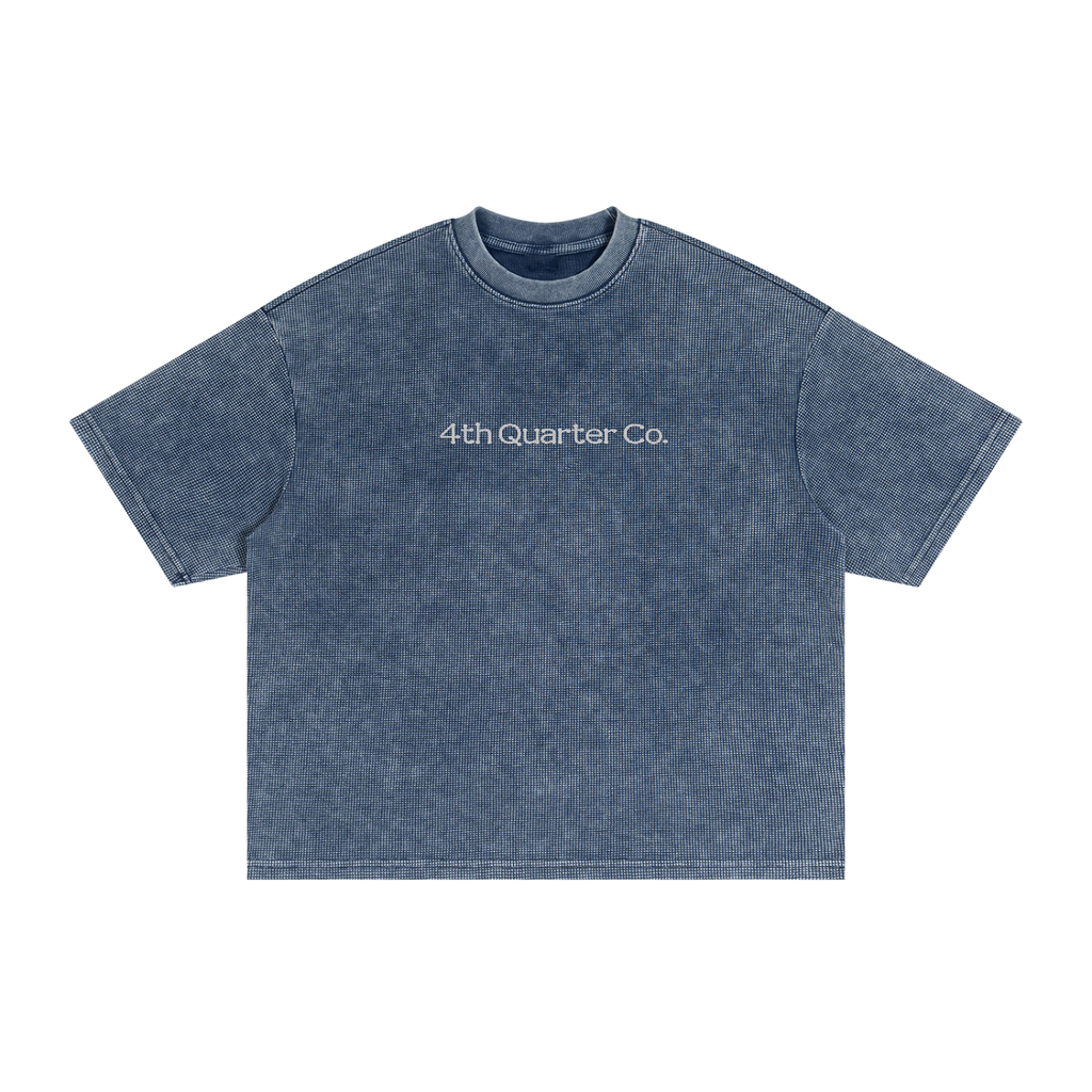 Textured Waffle Washed Boxy T-Shirt