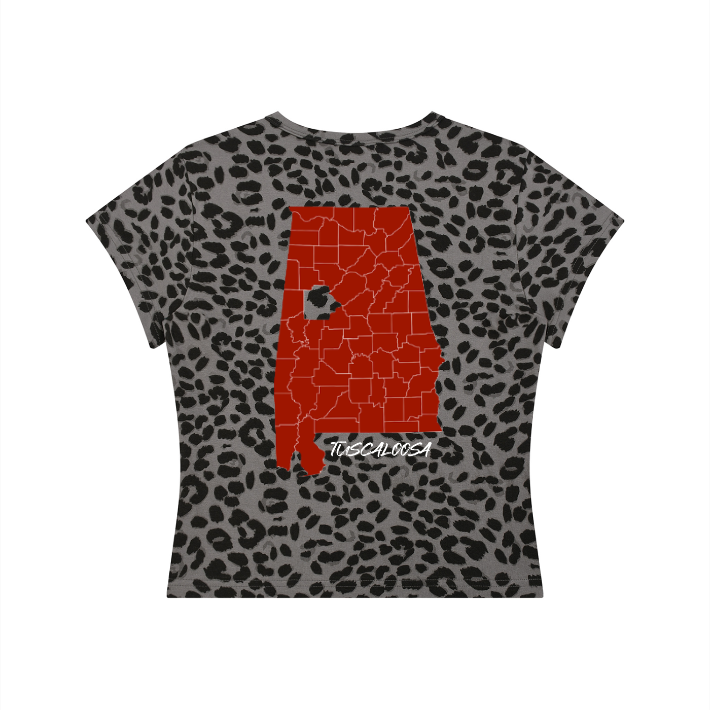Women’s Leopard Print Crop T-Shirt