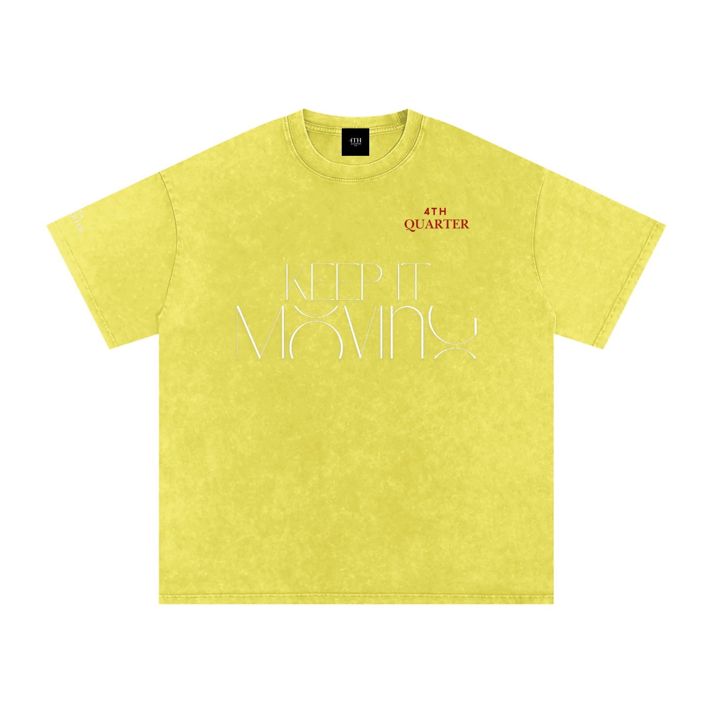Keep IT Moving Snow Washed Oversized Cotton T-Shirt