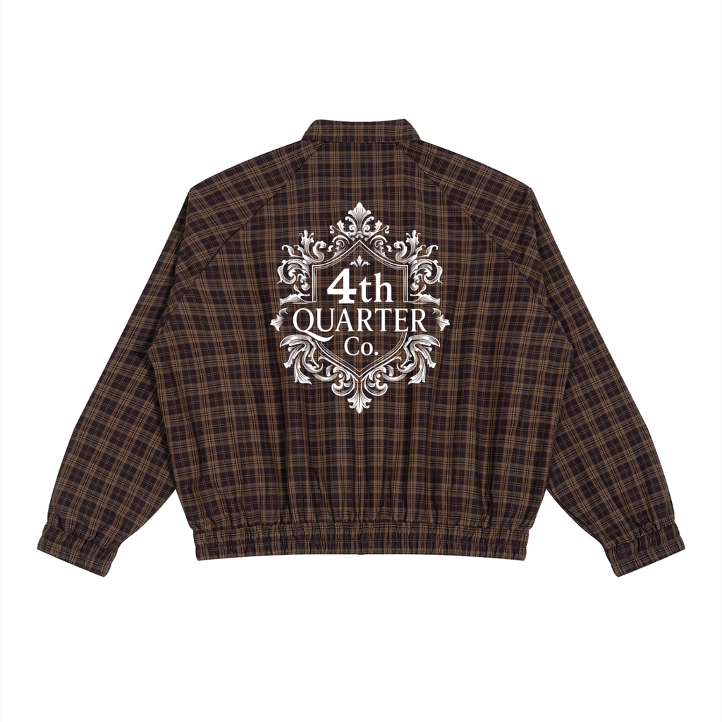 Unisex Plaid Full-Zip Track Jacket