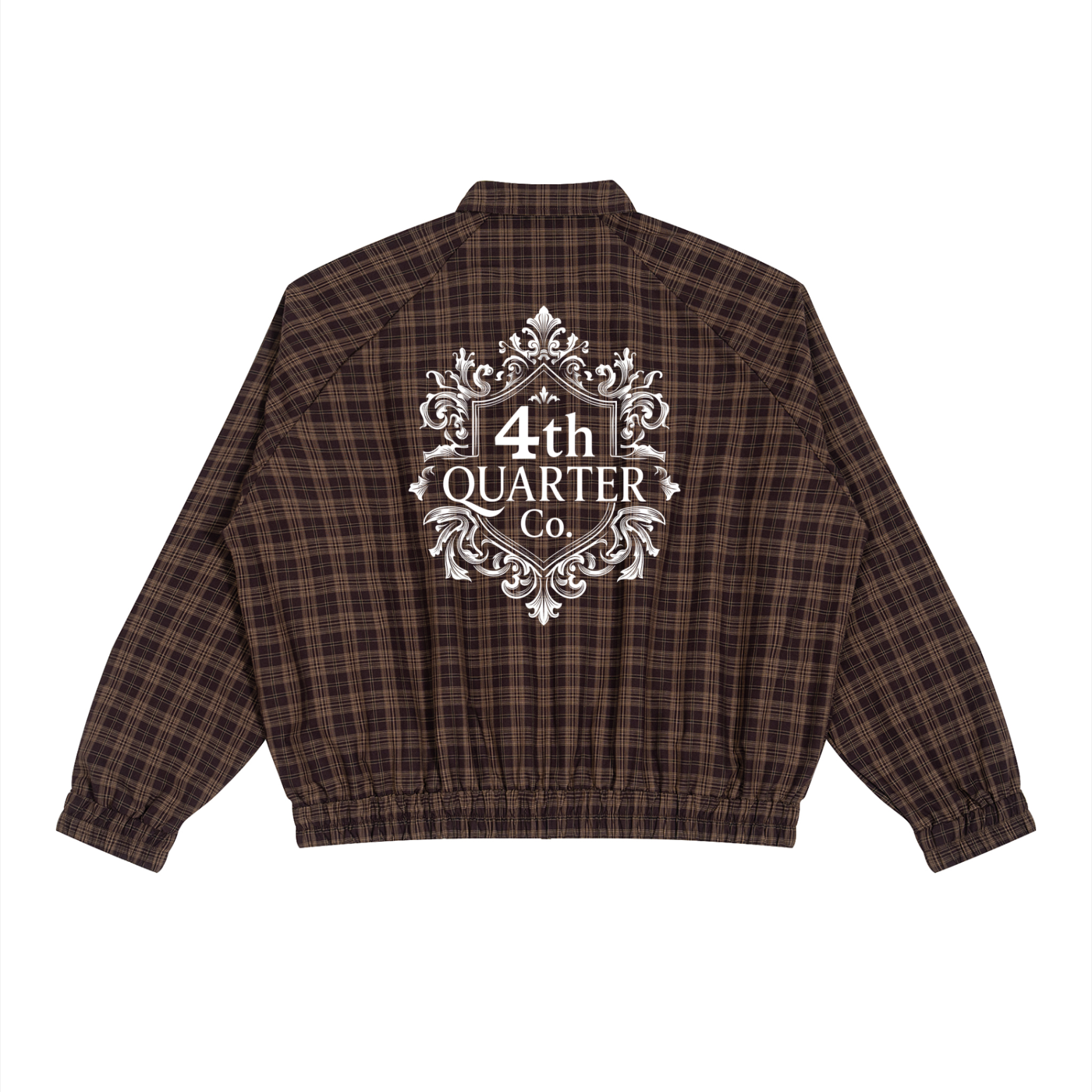 Unisex Plaid Full-Zip Track Jacket