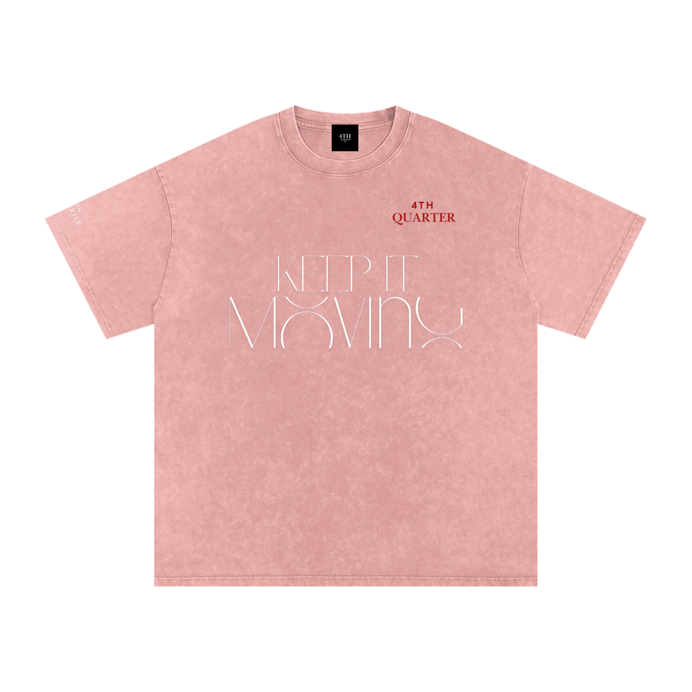 Keep IT Moving Snow Washed Oversized Cotton T-Shirt