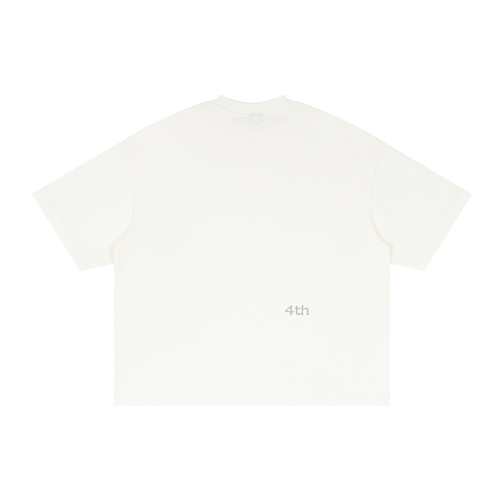 Textured Waffle Washed Boxy T-Shirt
