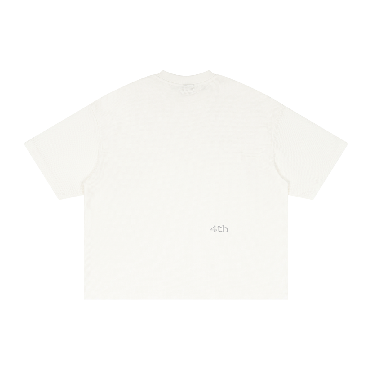 Textured Waffle Washed Boxy T-Shirt