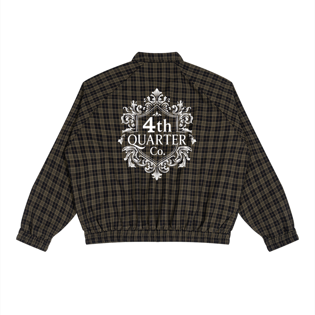 Unisex Plaid Full-Zip Track Jacket