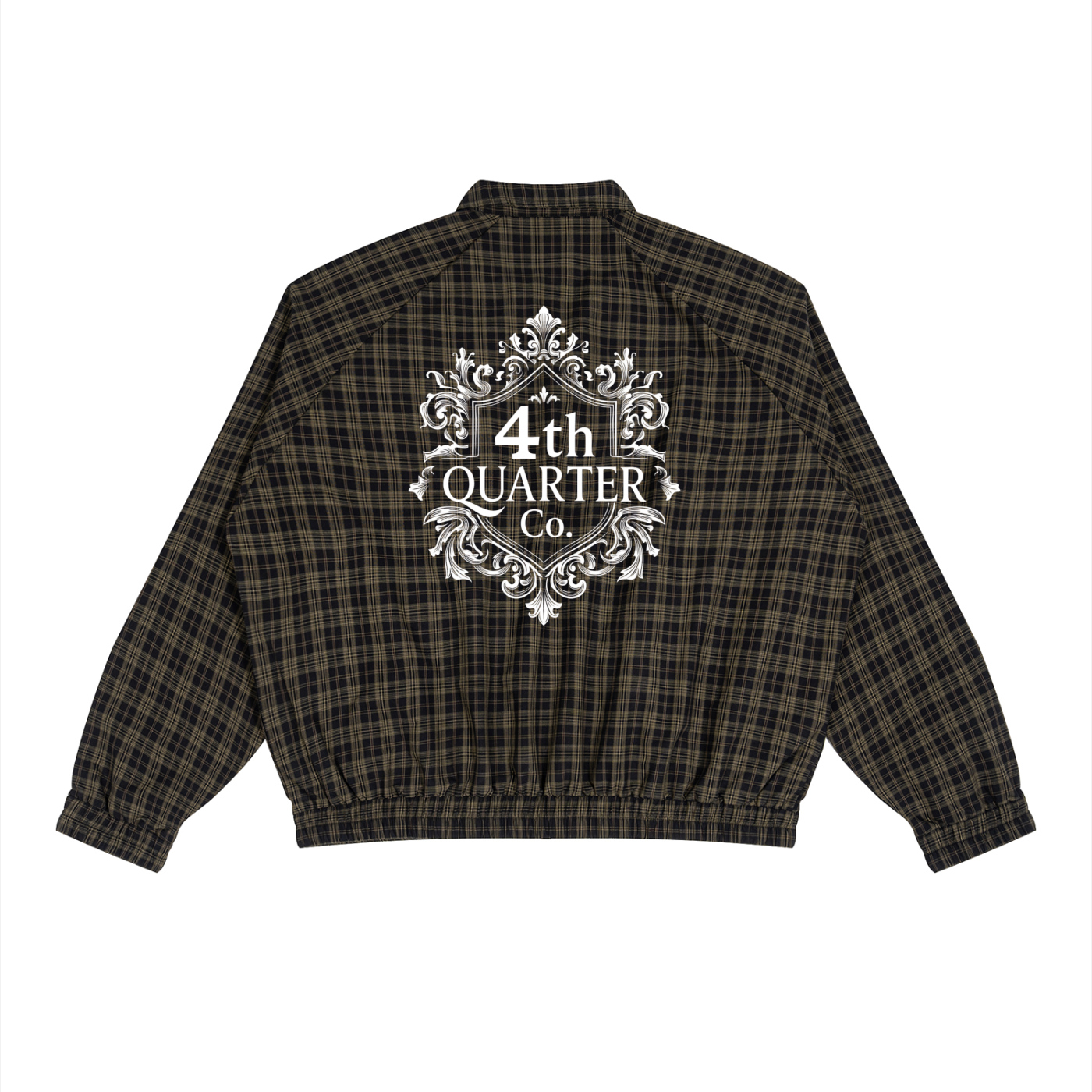Unisex Plaid Full-Zip Track Jacket