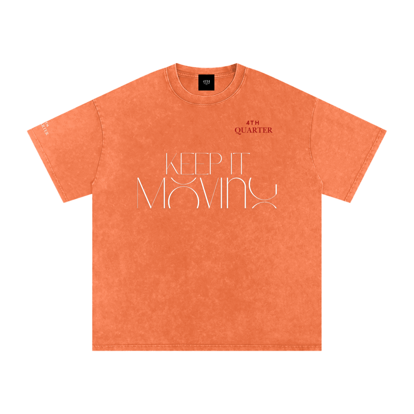 Keep IT Moving Snow Washed Oversized Cotton T-Shirt