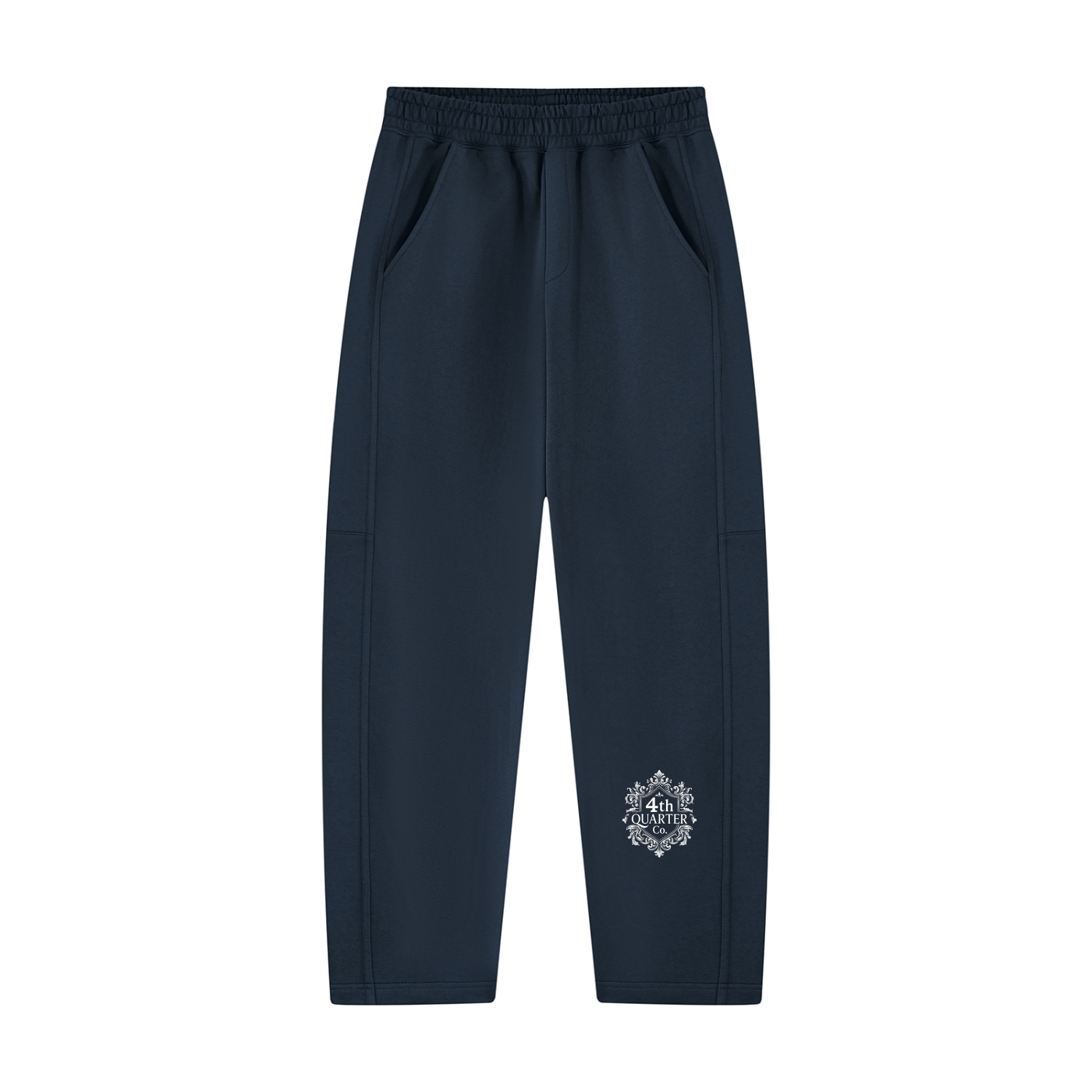 Unisex Tapered Straight Hem Sweatpants