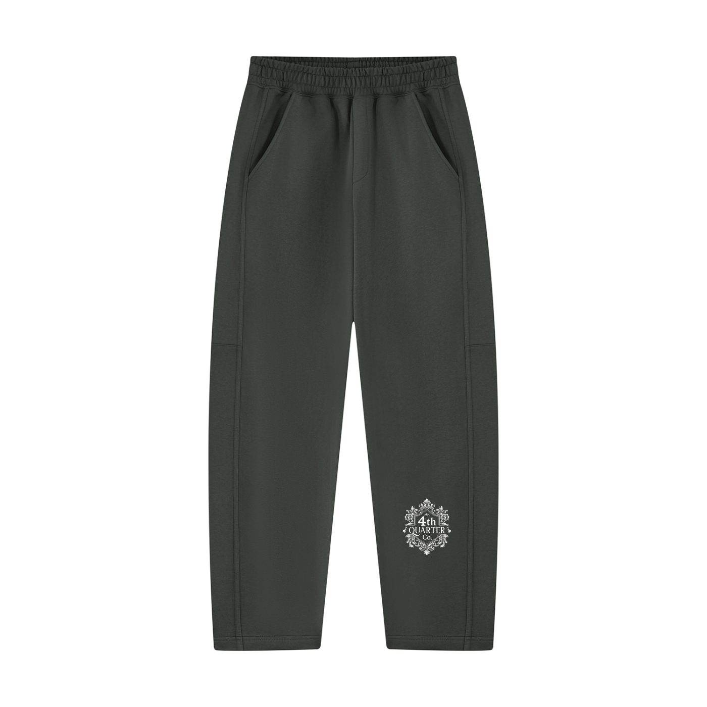 Unisex Tapered Straight Hem Sweatpants