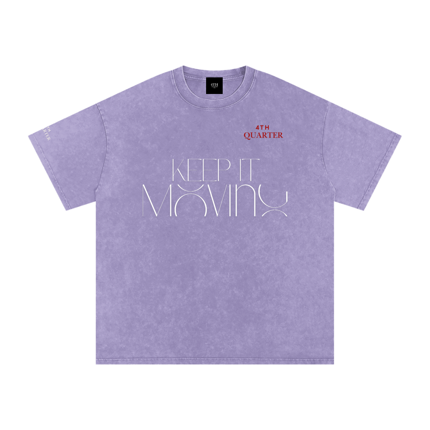 Keep IT Moving Snow Washed Oversized Cotton T-Shirt