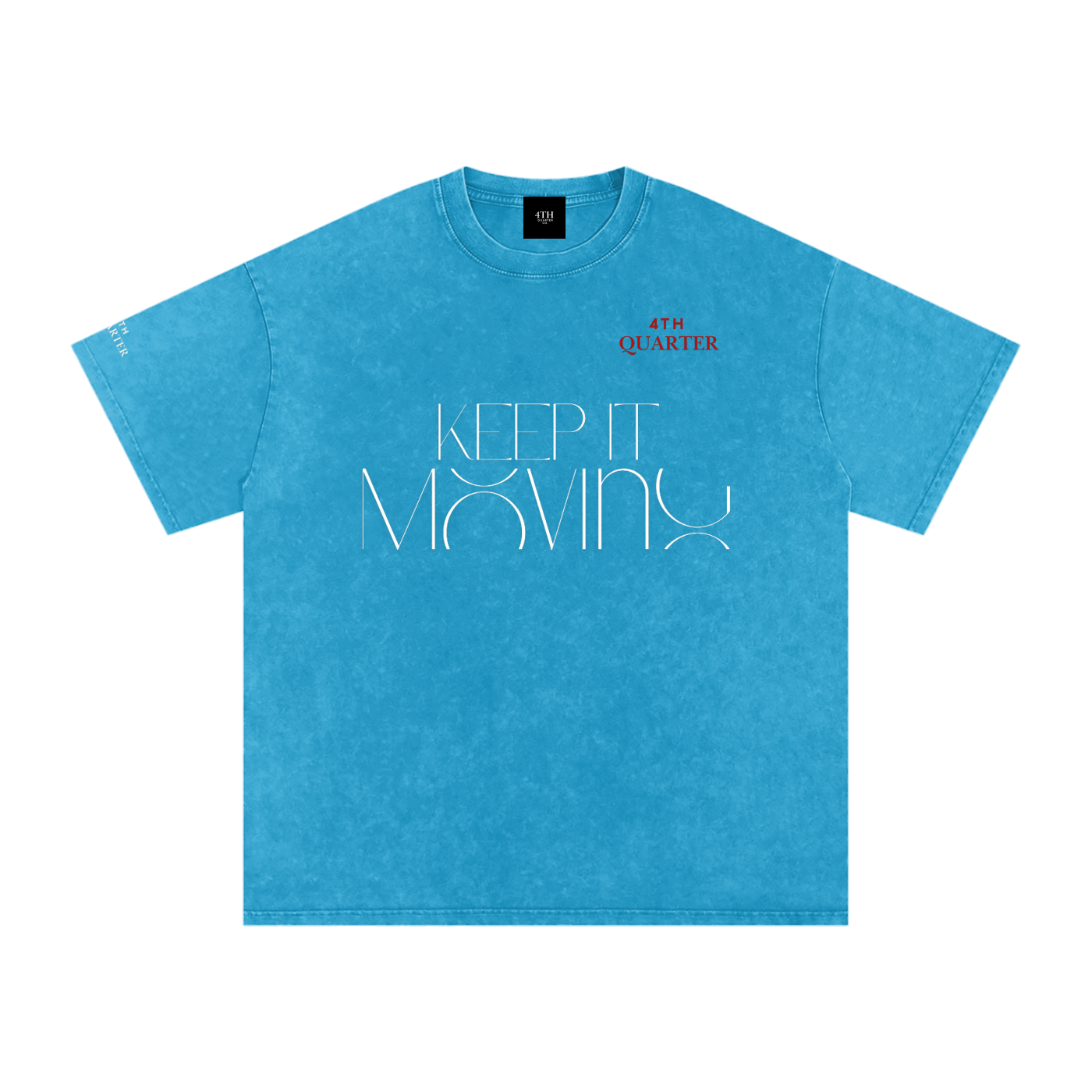 Keep IT Moving Snow Washed Oversized Cotton T-Shirt