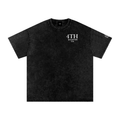 Snow Washed Oversized Cotton T-Shirt