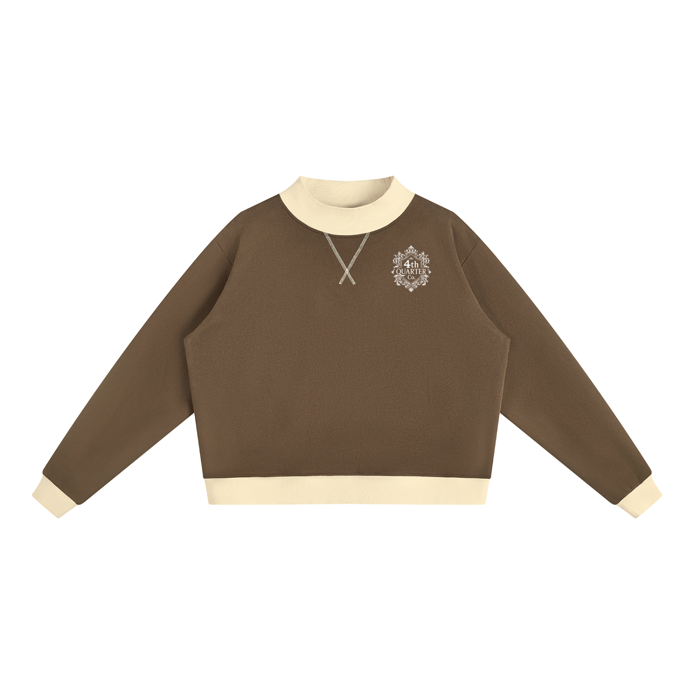 Women’s Mock Neck Crewneck Sweatshirt
