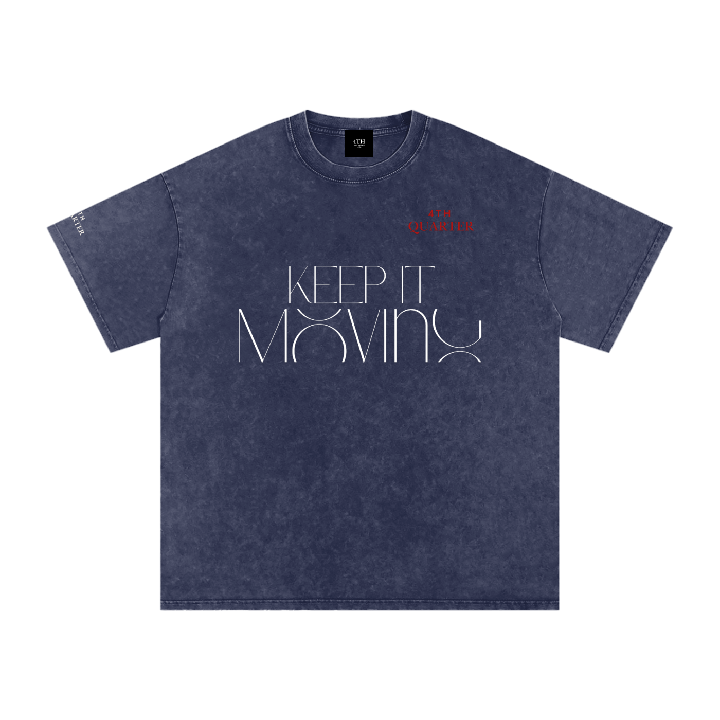 Keep IT Moving Snow Washed Oversized Cotton T-Shirt