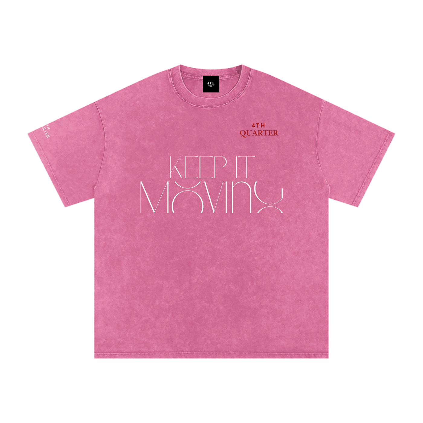 Keep IT Moving Snow Washed Oversized Cotton T-Shirt