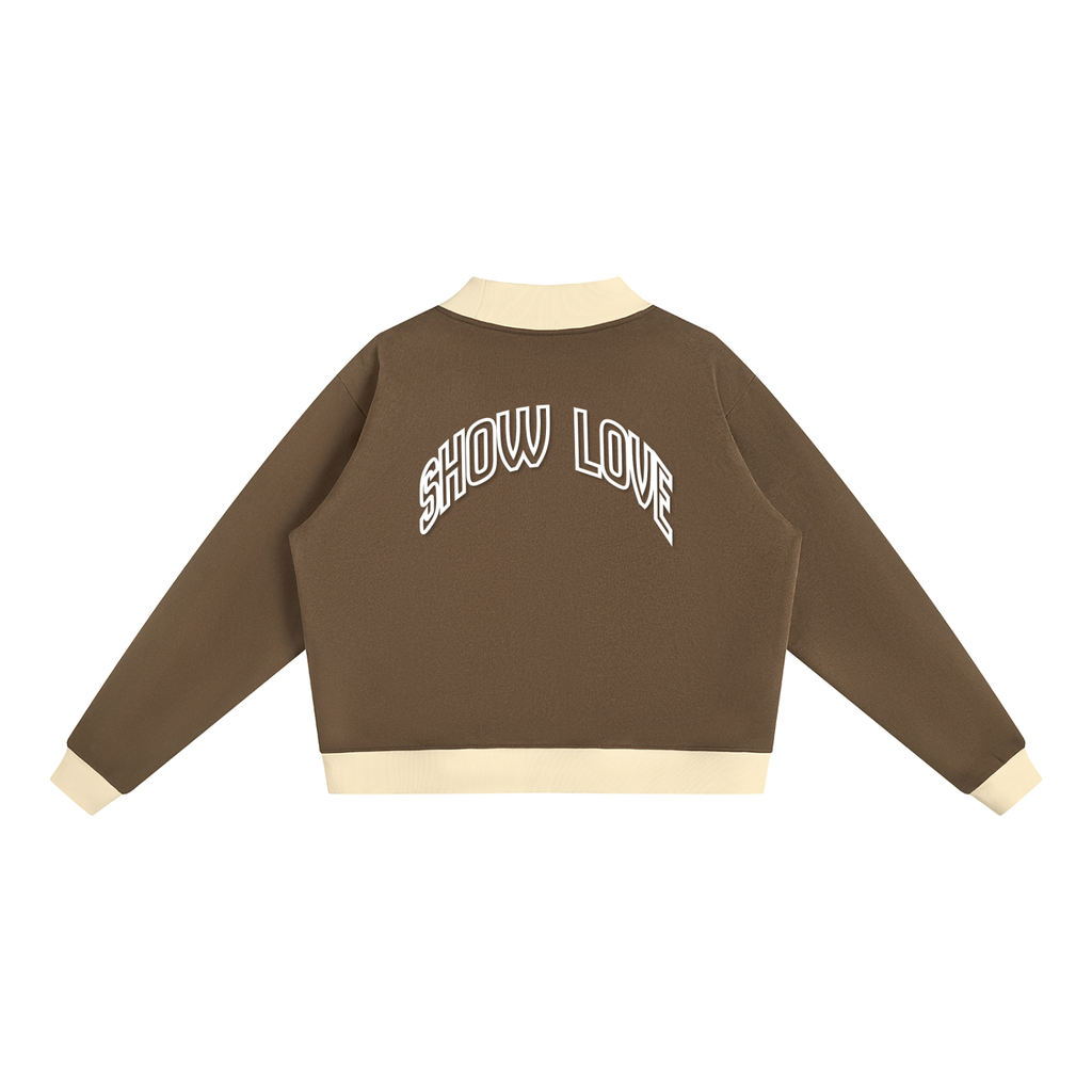 Women’s Mock Neck Crewneck Sweatshirt